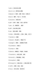 高考英语高频词汇整理