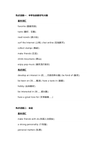 高考英语十大热点话题词汇总结