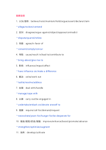 高中英语写作重点高频词 分类识记