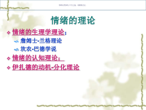 情绪的理论医学宣教课件