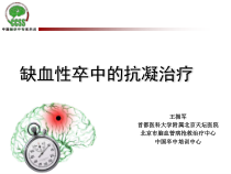 缺血性卒中的抗凝治疗课件