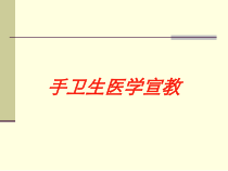 手卫生医学宣教培训课件