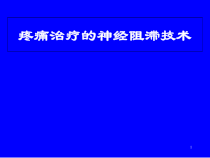 疼痛治疗中的神经阻滞技术教学课件