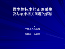 微生物标本的正确采集与临床课件