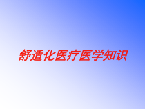 舒适化医疗医学知识培训课件
