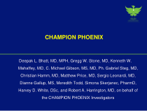 替格瑞洛Champion-Phoenix-III期临床试验结果系列课件