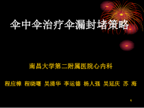 伞中伞治疗伞漏封堵策略参考课件