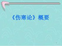 伤寒论概说及示意图医学课件