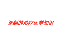 深龋的治疗医学知识培训课件