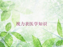 视力表医学知识培训课件