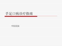 手足口病诊疗指南-课件