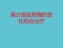 授课用_高分级胶质瘤的放化综合治疗课件