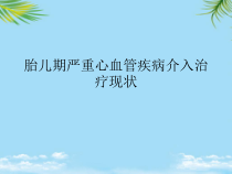 胎儿期严重心血管疾病介入治疗现状最全课件