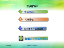 疼痛评估与三阶梯治疗培训课件