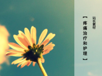 疼痛治疗和护理课件