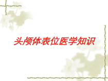 头颅体表位医学知识培训课件
