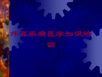 外耳疾病医学知识培训培训课件
