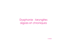 外教医学课件-Dysphonie-发音困难