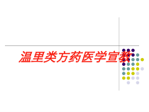 温里类方药医学宣教培训课件
