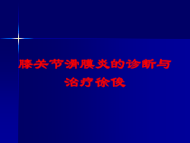 膝关节滑膜炎的诊断与治疗培训课件