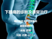 下腰痛的诊断及康复治疗课件