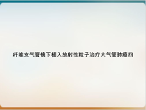纤维支气管镜下植入放射性粒子治疗大气管肺癌四示范课件