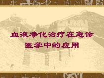 血液净化治疗在急诊医学中的应用培训课件