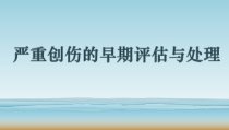 严重创伤的早期评估与处理-医学课件