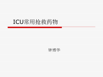 医学-icu常用抢救药物课件