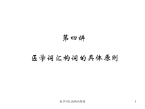 医学词汇的构词原则课件