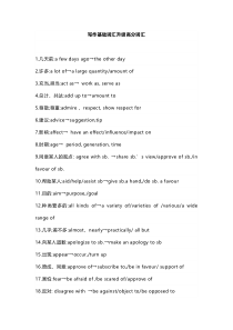 高中英语复习专题之写作基础词汇升级高分词汇