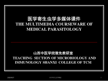 医学寄生虫学概论课件