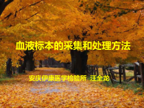 医学检验血液标本采集和处理方法课件