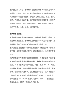 罗茨泵工作原理和结构详解