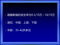 医学课件跟腱断裂专业知识