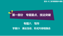 2020高考语文双一流冲刺大二轮课件专题八写作学案23