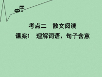 导与练浙江专用高考语文一轮复习专题十一考点二散文阅读课案1理解词语句子含意讲义课件
