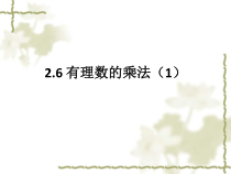 《2.6 有理数的乘法与除法》PPT课件2-七年级上册数学苏科版