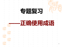 高考成语专题复习课件