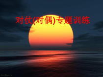 高考复习对仗对偶专题训练完美课件