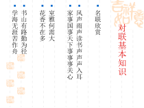 高考复习对联基本知识课件