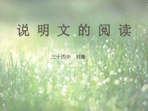 高考复习说明文的阅读1课件