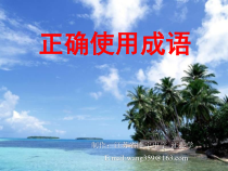wzx108_正确使用成语备考指导解析课件