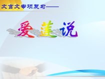 爱莲说中考复习课件