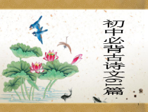 初中必背古诗文61篇教学课件