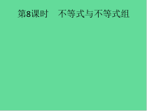 人教中考数学总复习方程组与不等式组不等式与不等式组课件