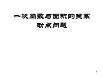 一次函数与面积的关系动点问题课件