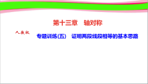 专题训练五-证明两段线段相等的基本思路-省优获奖课件