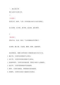 阀门的特性及选择阀门的步骤和依据