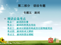 中考英语专题五-副词课件